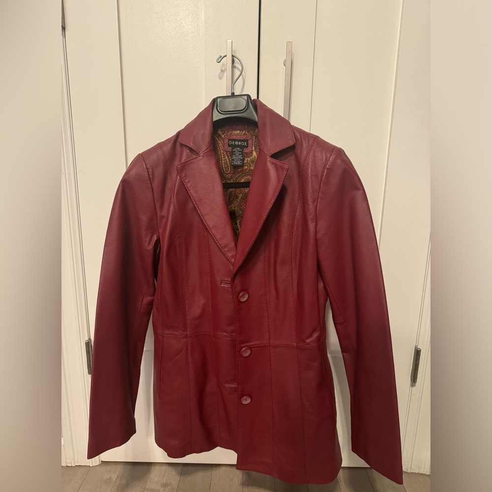 Perfect Fall Red Leather Jacket - image 1
